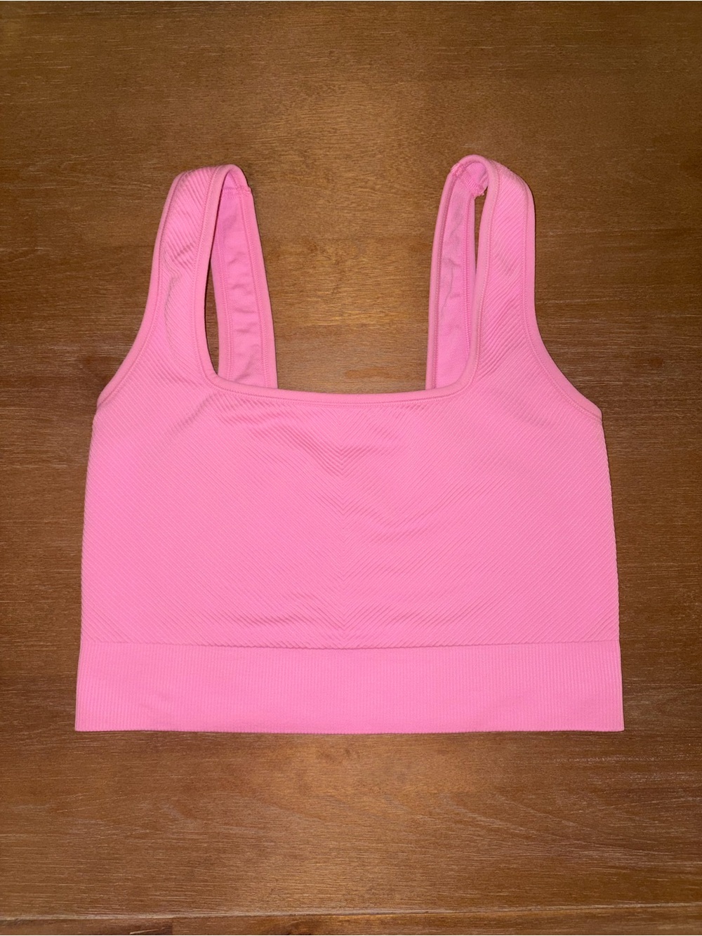 Target Pink Ribbed Crop Tank